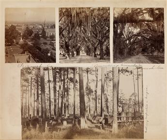 (SOUTHERN UNITED STATES ) An album with approximately 100 photographs of the southern and western U.S., featuring Florida, Texas, Calif